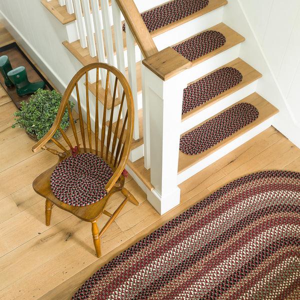Plow & Hearth Indoor/Outdoor Braided Polypro Roanoke Stair Treads Set Of 4