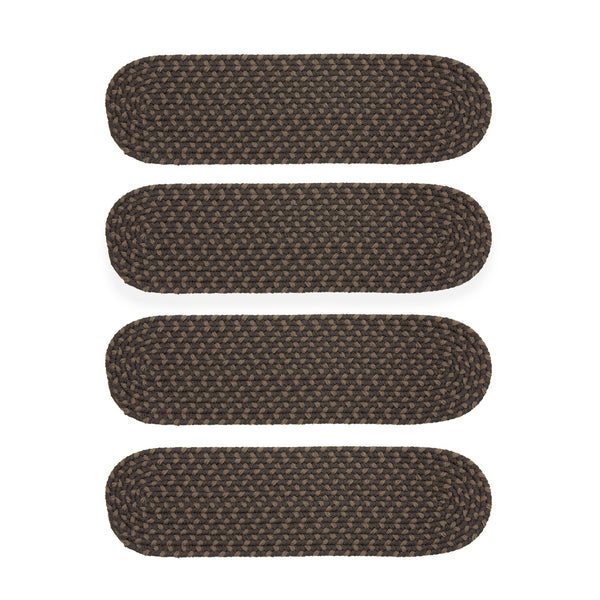 plow & hearth Indoor/Outdoor Braided Polypro Roanoke Stair Treads Set of 4