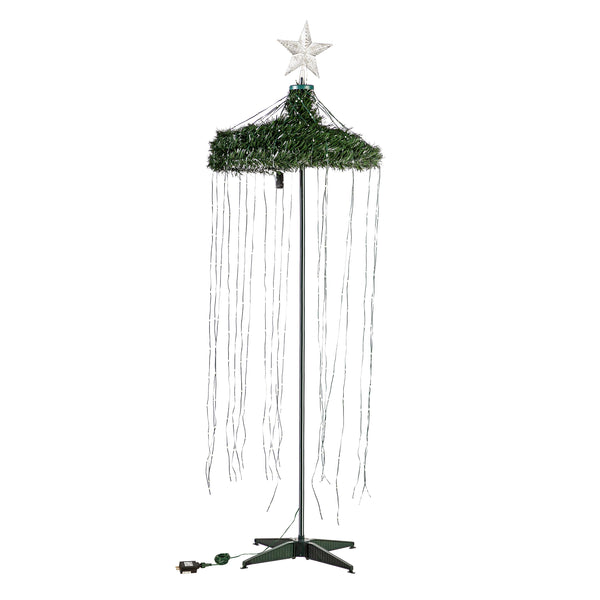 Plow & Hearth Indoor/Outdoor Christmas Tree With Multicolor Lights 71"