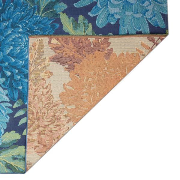 Plow & Hearth Indoor/Outdoor Chrysanthemum Polypropylene Rug 4'10" X 7'6"