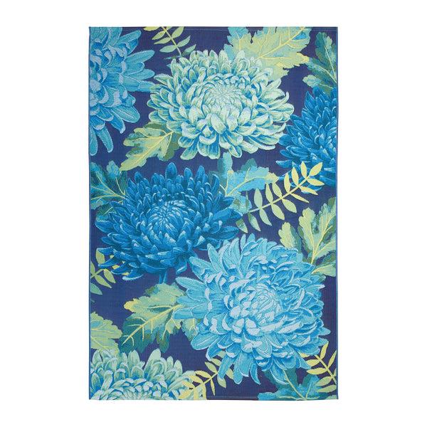 plow & hearth Indoor/Outdoor Chrysanthemum Polypropylene Rug 7'10" x 9'10"