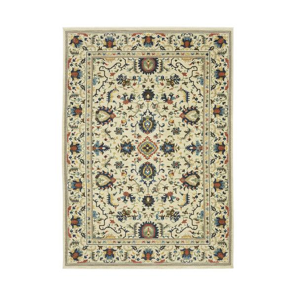 Plow & Hearth Indoor/Outdoor Clover Hill Border Polypropylene Rug 3'3" X 5'