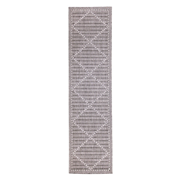 plow & hearth Indoor/Outdoor Diamonds Rug 23" x 7'6" Runner