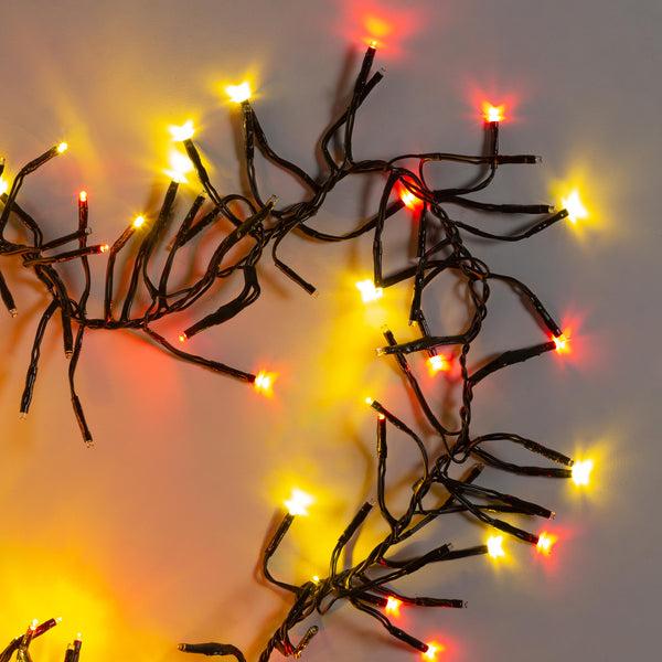 Plow & Hearth Indoor/Outdoor Electric Cluster Lights With 1128 Multi-Color LEDs; 32'L