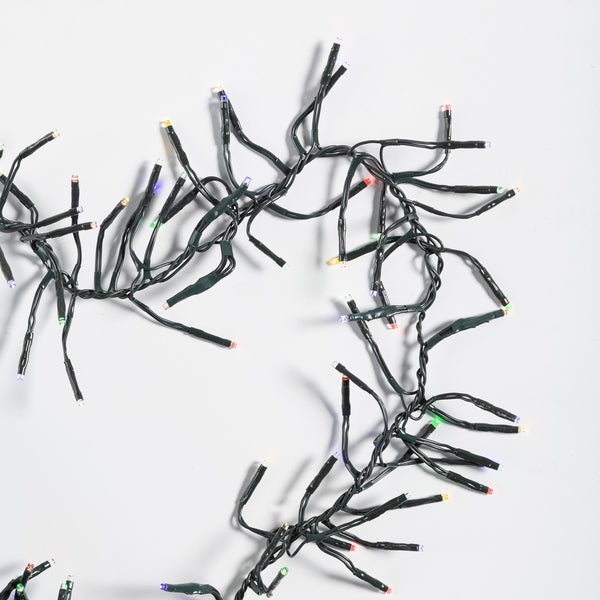 Plow & Hearth Indoor/Outdoor Electric Cluster Lights With 1128 Multi-Color LEDs; 32'L