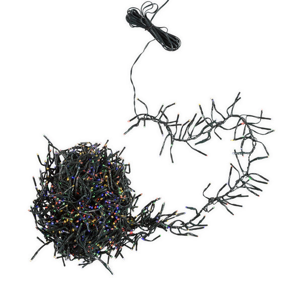 Plow & Hearth Indoor/Outdoor Electric Cluster Lights With 1128 Multi-Color LEDs; 32'L