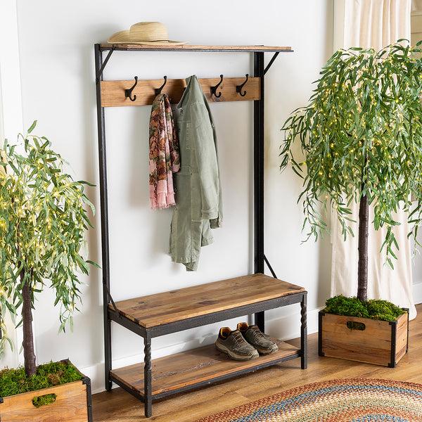 Plow & Hearth Indoor/Outdoor Electric Lighted Green Willow Tree 6'H