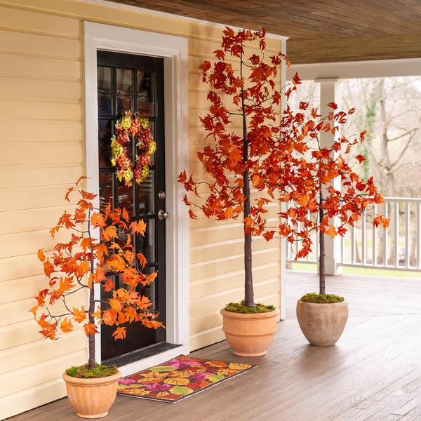 plow & hearth Indoor/Outdoor Electric Lighted Maple Tree 4'H with 48 Lights