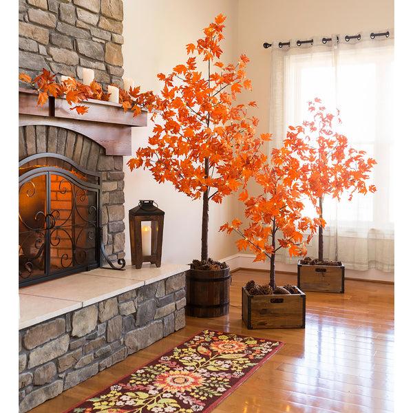 Plow & Hearth Indoor/Outdoor Electric Lighted Maple Tree 8'H With 168 Lights