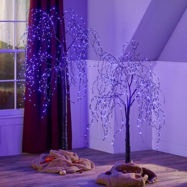 Plow & Hearth Indoor/Outdoor Halloween Weeping Willow 4'H With 300 Lights