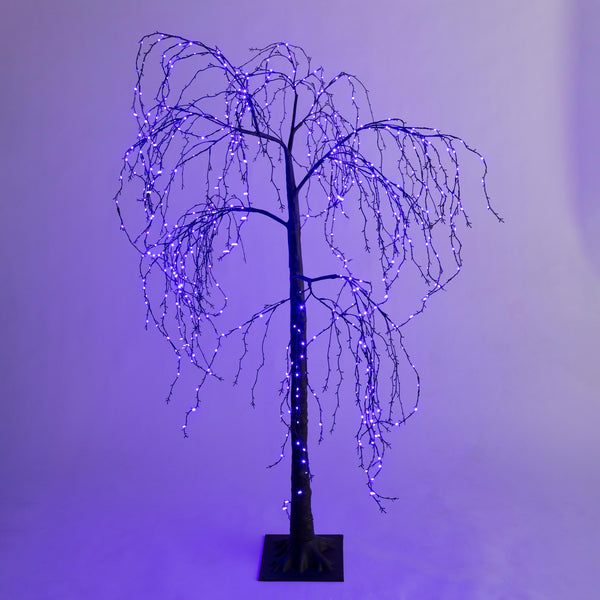 Plow & Hearth Indoor/Outdoor Halloween Weeping Willow 6'H With 500 Lights
