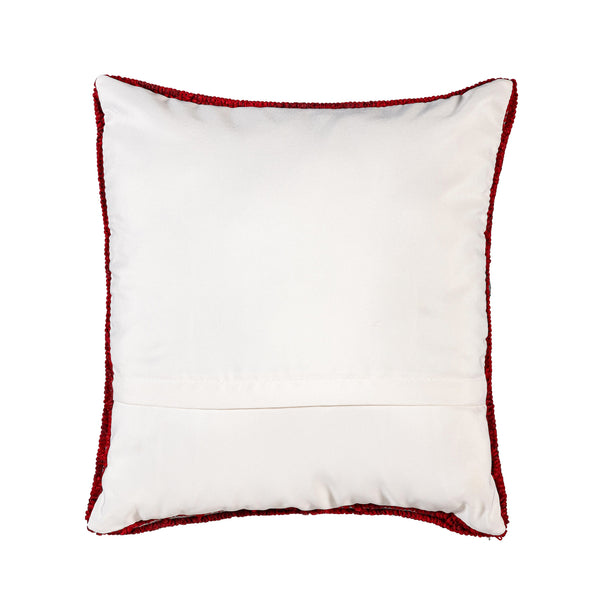 Plow & Hearth Indoor/Outdoor Hooked Cardinal Throw Pillow