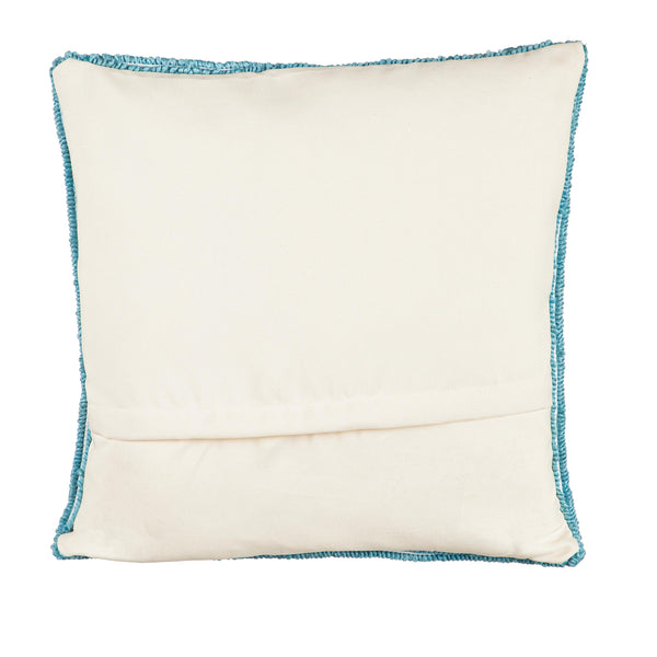 Plow & Hearth Indoor/Outdoor Hooked Pillow 18"x18" Butterfly Meadow
