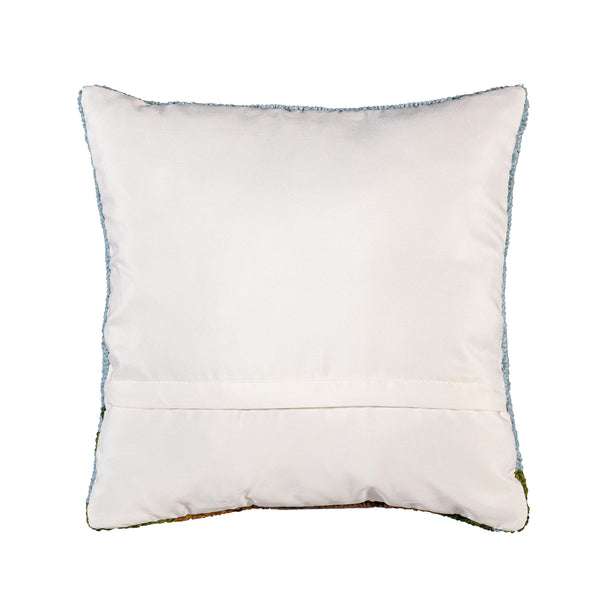 Plow & Hearth Indoor/Outdoor Hooked Pillow Highland Cow Polypropylene 18"x18"