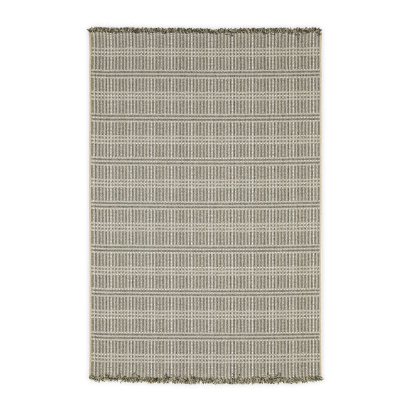 plow & hearth Indoor/Outdoor Huntington Stripe Polypropylene Rug 7'10" x 10'