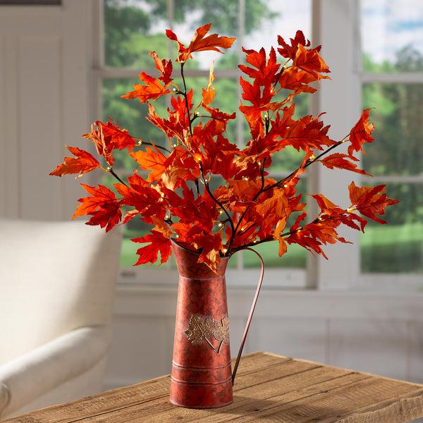 plow & hearth Indoor/Outdoor Lighted Maple Tree Branches Set of 2
