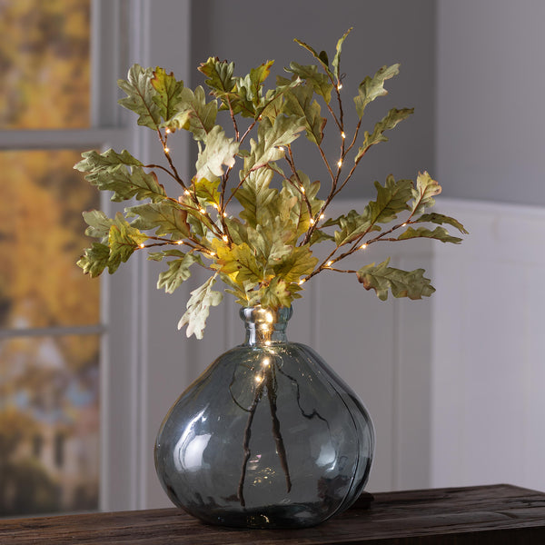 plow & hearth Indoor/Outdoor Lighted Moss Oak Branches Set of 2