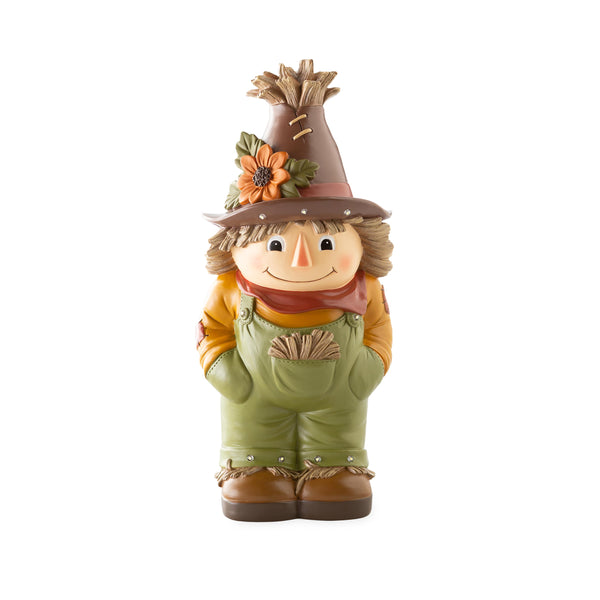 Plow & Hearth Indoor/Outdoor Lighted Scarecrow Shorty Statue