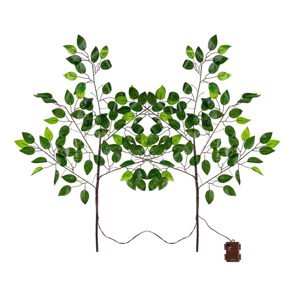 Plow & Hearth Indoor/Outdoor Micro LED Lighted Ficus Branches