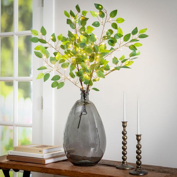 plow & hearth Indoor/Outdoor Micro LED Lighted Ficus Branches