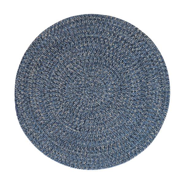 plow & hearth Indoor/Outdoor Oval Pine Creek Braided Polypropylene Rug 5'6" Round