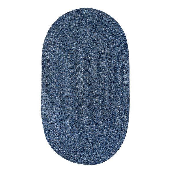 plow & hearth Indoor/Outdoor Oval Pine Creek Braided Polypropylene Rug 4' x 6'