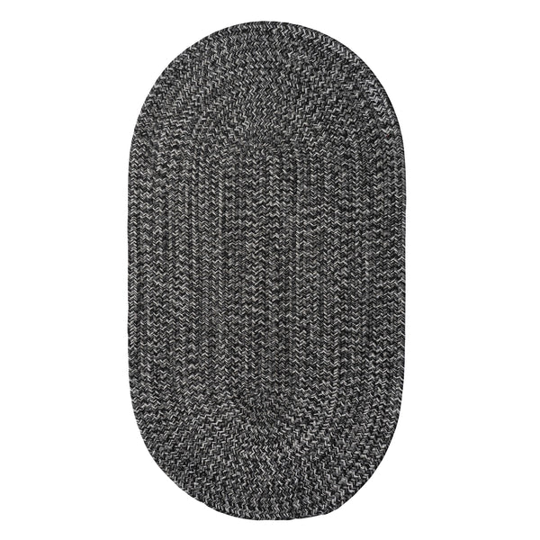 Plow & Hearth Indoor/Outdoor Oval Pine Creek Braided Polypropylene Rug 7' X 9'