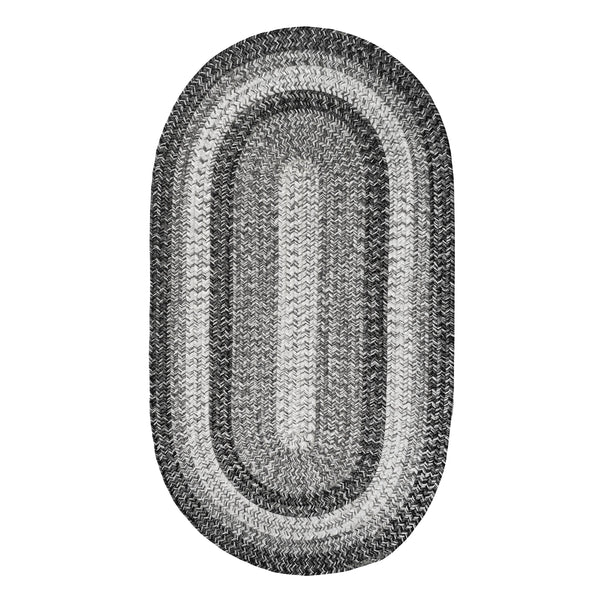 Plow & Hearth Indoor/Outdoor Oval Woodridge Braided Polypropylene Rug 2'7" X 9' Runner