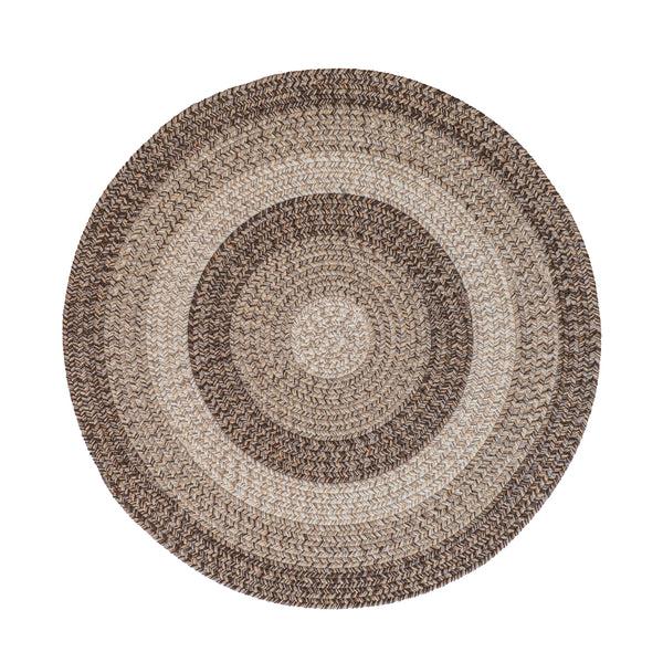 Plow & Hearth Indoor/Outdoor Oval Woodridge Braided Polypropylene Rug 5'6" Round