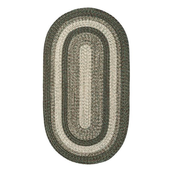 Plow & Hearth Indoor/Outdoor Oval Woodridge Braided Polypropylene Rug 8' X 11'