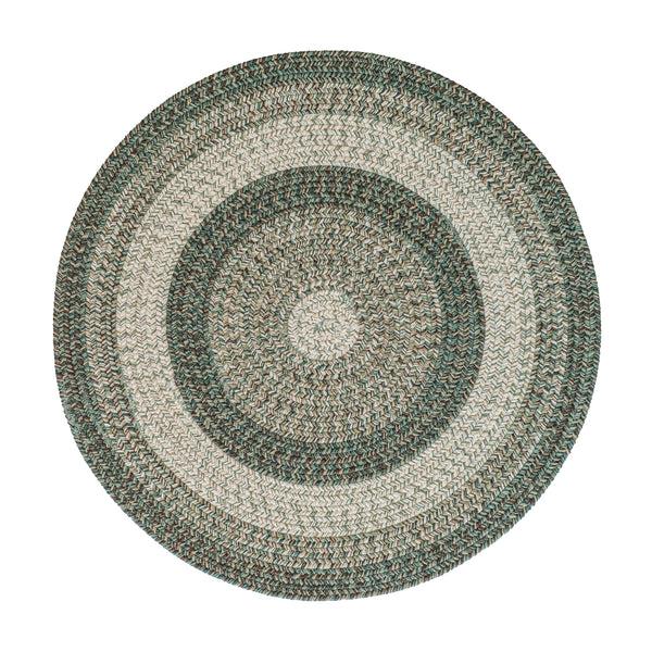 Plow & Hearth Indoor/Outdoor Oval Woodridge Braided Polypropylene Rug 7'6" Round