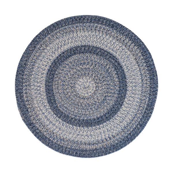 plow & hearth Indoor/Outdoor Oval Woodridge Braided Polypropylene Rug 7'6" Round
