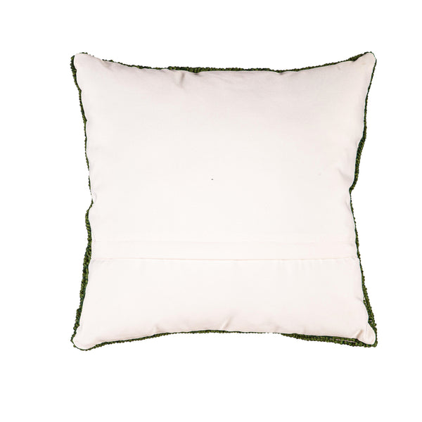 Plow & Hearth Indoor/Outdoor Pastel Posies Hooked Polypropylene Throw Pillow
