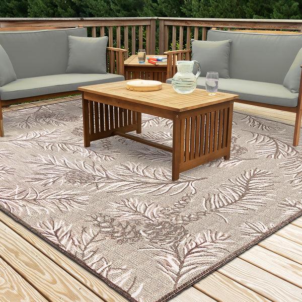 Plow & Hearth Indoor/Outdoor Pine Grove Rug 7'10" Square