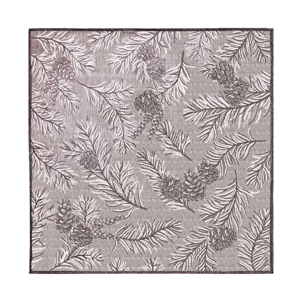 Plow & Hearth Indoor/Outdoor Pine Grove Rug 7'10" Square
