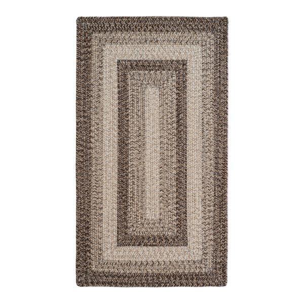 Plow & Hearth Indoor/Outdoor Rectangle Woodridge Braided Polypropylene Rug 4' X 6'
