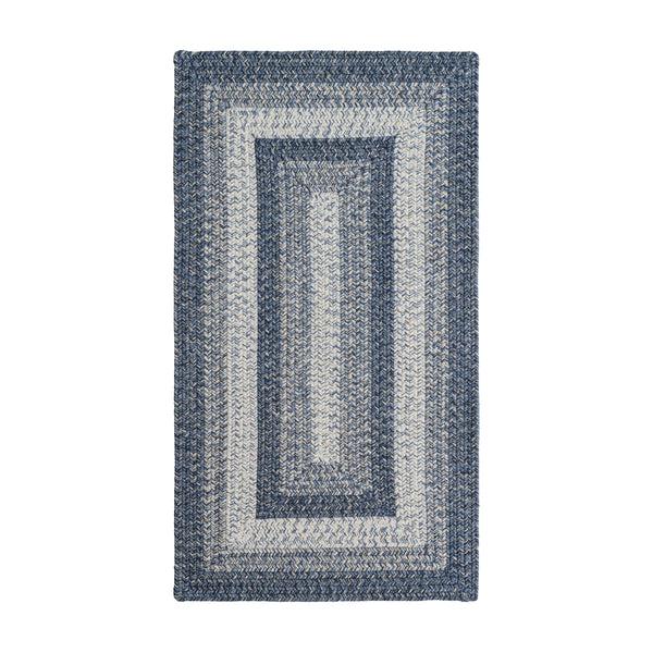 plow & hearth Indoor/Outdoor Rectangle Woodridge Braided Polypropylene Rug 4' x 6'