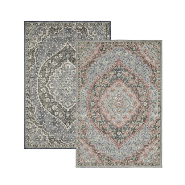 plow & hearth Indoor/Outdoor Riverbend Vintage Polypropylene Rug 9'10" x 12'10"