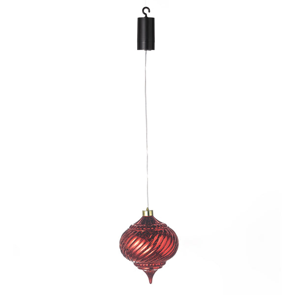 Plow & Hearth Indoor/Outdoor Shatterproof Holiday Lighted Hanging Ornament