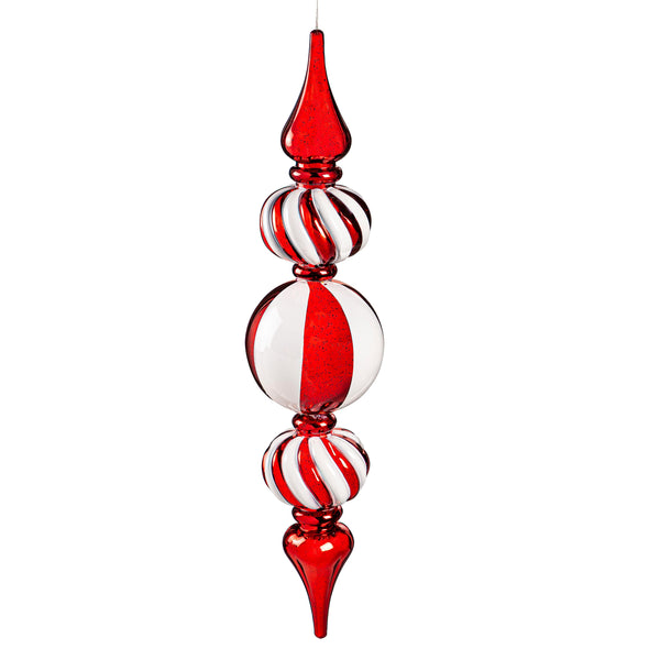 Plow & Hearth Indoor/Outdoor Shatterproof Lighted Large Tiered Swirl Ornament