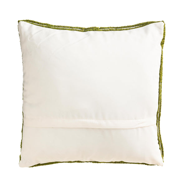 Plow & Hearth Indoor/Outdoor Sunflower Fields Hand-Hooked Polypropylene Throw Pillow
