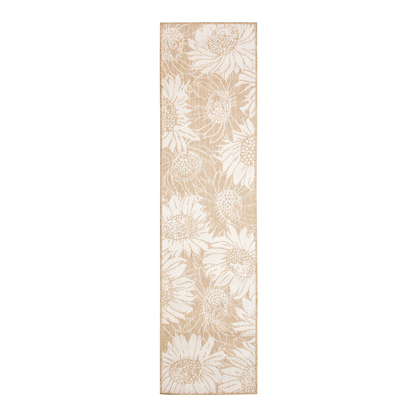 Plow & Hearth Indoor/Outdoor Sunflower Rug 23" X 7'6" Runner