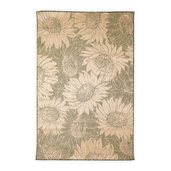 Plow & Hearth Indoor/Outdoor Sunflower Rug 7'10" X 9'10"