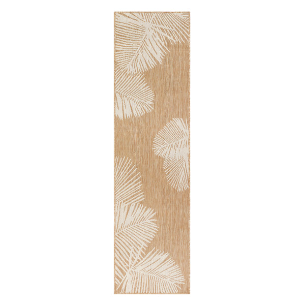 Plow & Hearth Indoor/Outdoor Textured Palms Polypropylene 23" X 7'6" Runner