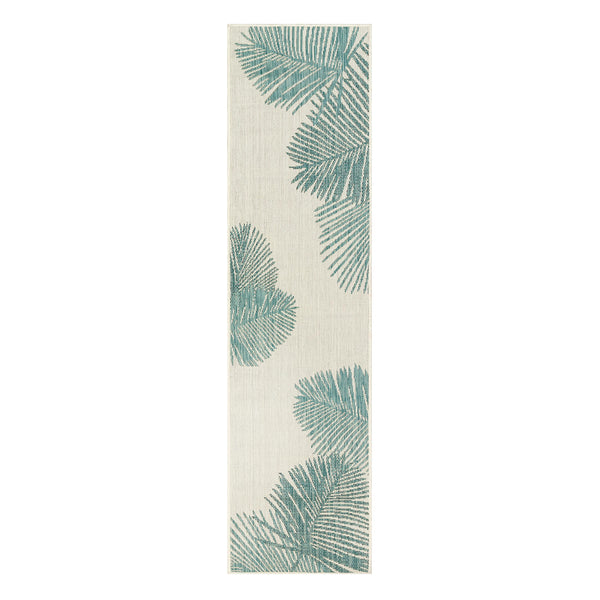 plow & hearth Indoor/Outdoor Textured Palms Polypropylene 23" x 7'6" Runner