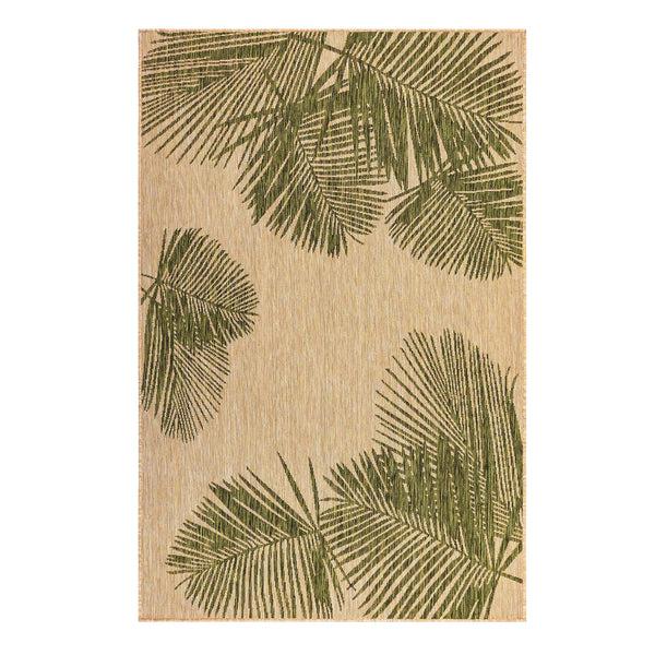 Plow & Hearth Indoor/Outdoor Textured Palms Polypropylene Rug 39" X 59"