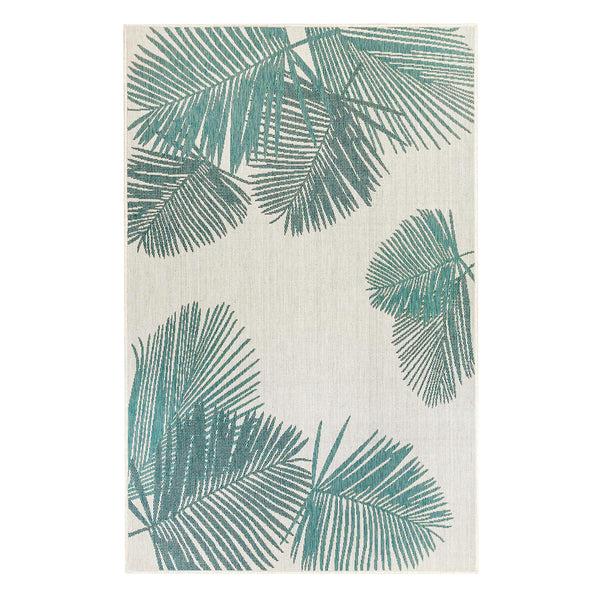 plow & hearth Indoor/Outdoor Textured Palms Polypropylene Rug 6'6" x 9'4"