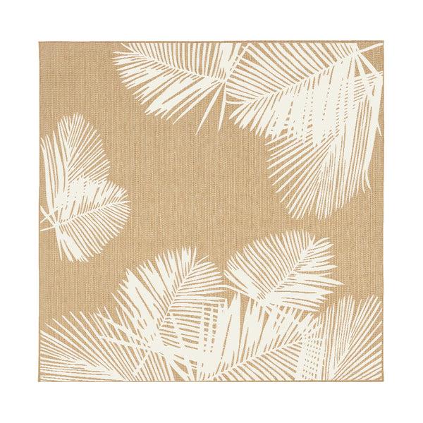 Plow & Hearth Indoor/Outdoor Textured Palms Polypropylene Rug 7'10" Square