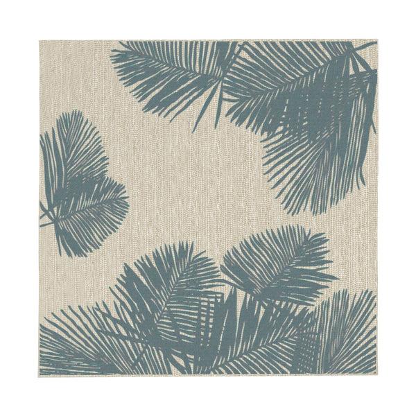 plow & hearth Indoor/Outdoor Textured Palms Polypropylene Rug 7'10" square