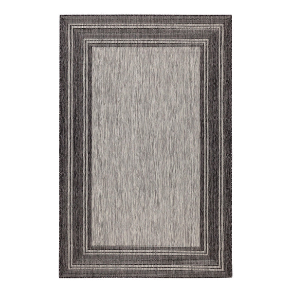 Plow & Hearth Indoor/Outdoor Textured Polypropylene Border Rug 7'10" X 9'10"